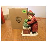 Old World Santa with Chimney & Bag
