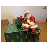 Shelf Sitting Santa with Bag