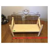 Wood & Metal Toy Bench