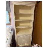 White Bookcase, 2 Doors at Bottom