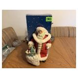Possible Dreams Clothtiques Santa w/White Bag