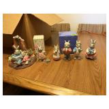 Assorted Bunny Family Figurines