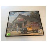 Framed Coca-Cola Artwork