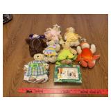 Assorted Plush Bears & Watering Can/Garden Tools