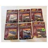 6 Johnny Lightning Corvette Collection, with