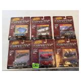 6 Johnny Lightning Corvette Collection, with