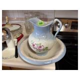 Vintage Pitcher & Wash Basin