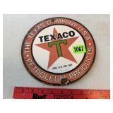 Round Texaco Sign