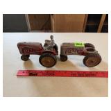 2 Vintage Toy Tractors
