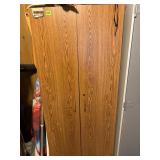 2 Door Wood Cabinet - 5 Shelves