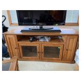 Wood TV Stand with 4 Doors