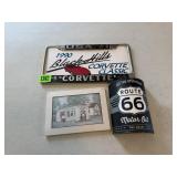 Corvette License Plate Frame, Other Collectibles