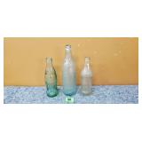 Clicquot, Royal Palm, & Coke Glass Bottles