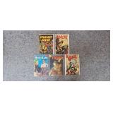(5) Vintage Western Comic Books