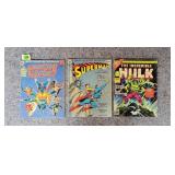 Justice League, Superman, & Hulk Comic Books