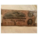Confederate $5 Note