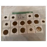 (15) United Kingdom Coins