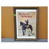 Men Wanted for the Army Poster Copy in Frame