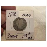 1898 Barber Quarter