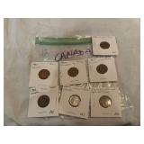 (7) Canadian Coins