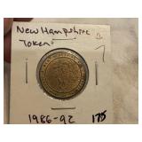1986-92 New Hampshire Token