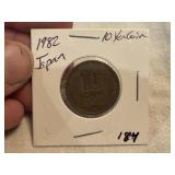 1982 Japan 10-Yen Coin
