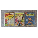 Dr. Strange, Tarzan, & Blackhawk Comic Books