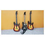 (3) Guitar Hero Guitars
