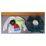 Sweatshirt, Jacket, & Hats