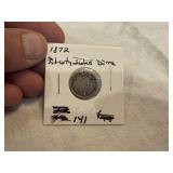1872 Seated Liberty Dime