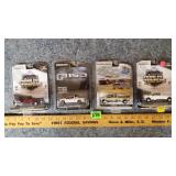 4 F-Series Ford Pick Up Trucks 1/64 Scale