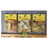 John Deere 1950s Style Gas Pump & 2 replica Planes