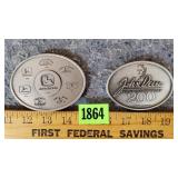 2 John Deere Belt Buckles