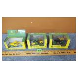 3 Vintage John Deere Pickup Replicas