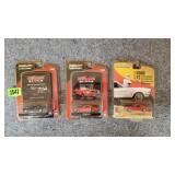 3 FORD Die Cast Collector Cars