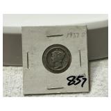 1927 D Mercury Dime