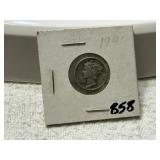 1941 Mercury Dime