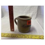 H. Schell 1/2 Liter Stoneware Beer Mugs