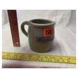 H. Schell 1/2 Liter Stoneware Beer Mugs