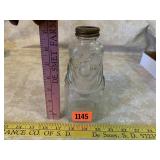 Vintage Glass Bottle Clown Coin Bank (Grapette)