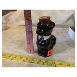 Vintage Black Bear Coin Bank w/Walsco Lock