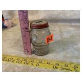 Vintage Glass "Lucky Joe" Coin Bank (Nash Mustar