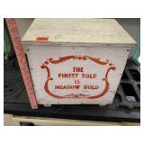 Meadow Gold Flour Bin - Wood