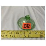 Green Depression Glass Lid