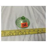 Green Depression Glass Lid