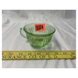 Green Depression Tea Cup
