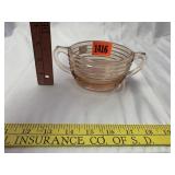 Pink Depression Handled Dish
