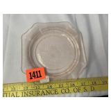 Pink Depression Plate, Princess
