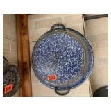 Large Blue Enamel Pot