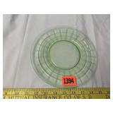 Green Depression Plate